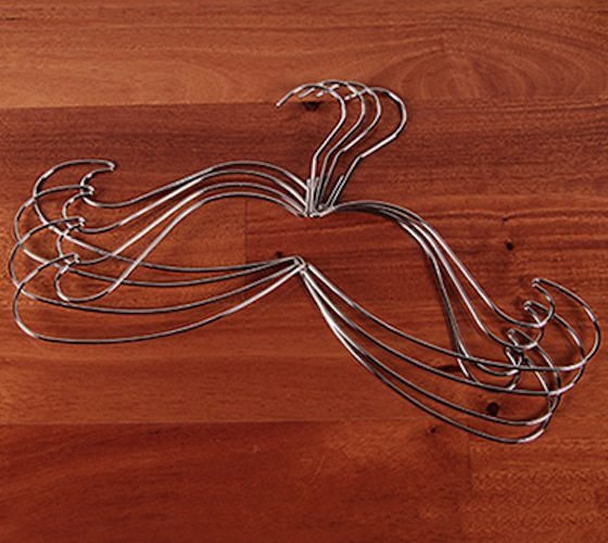 Mustache Wire Clothes Hangers (By GAMAGO)