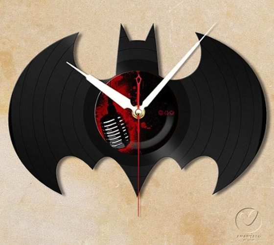 Handmade Batman Vinyl Wall Clock