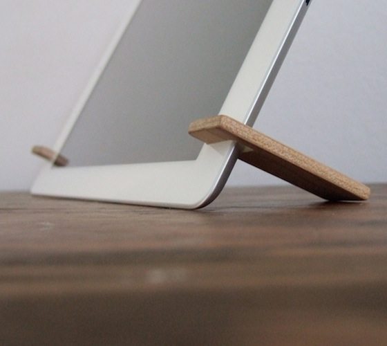 Magnetic Wood iPad Stand by yournestinspired