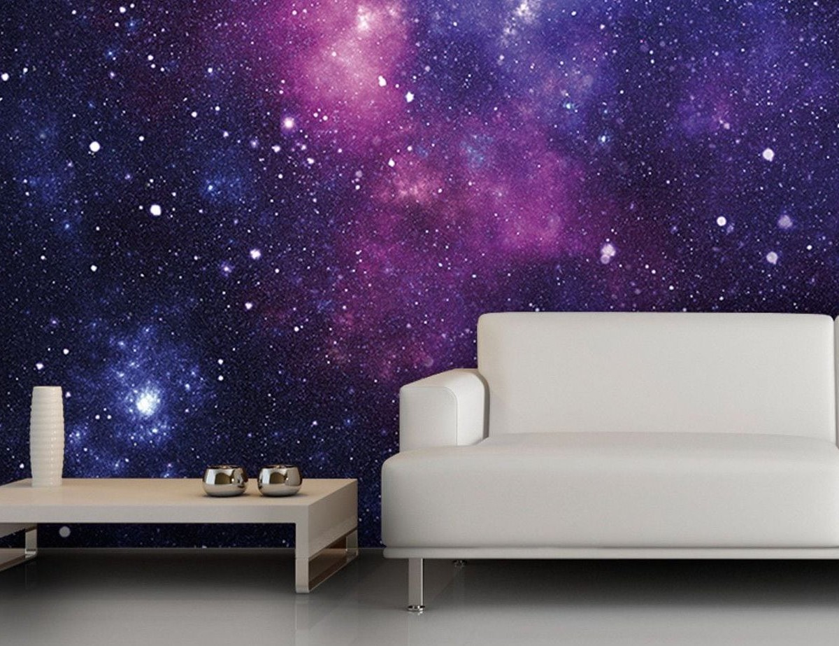Galaxy Wallpaper Non-Woven Mural comes in custom-fit sizes for any room