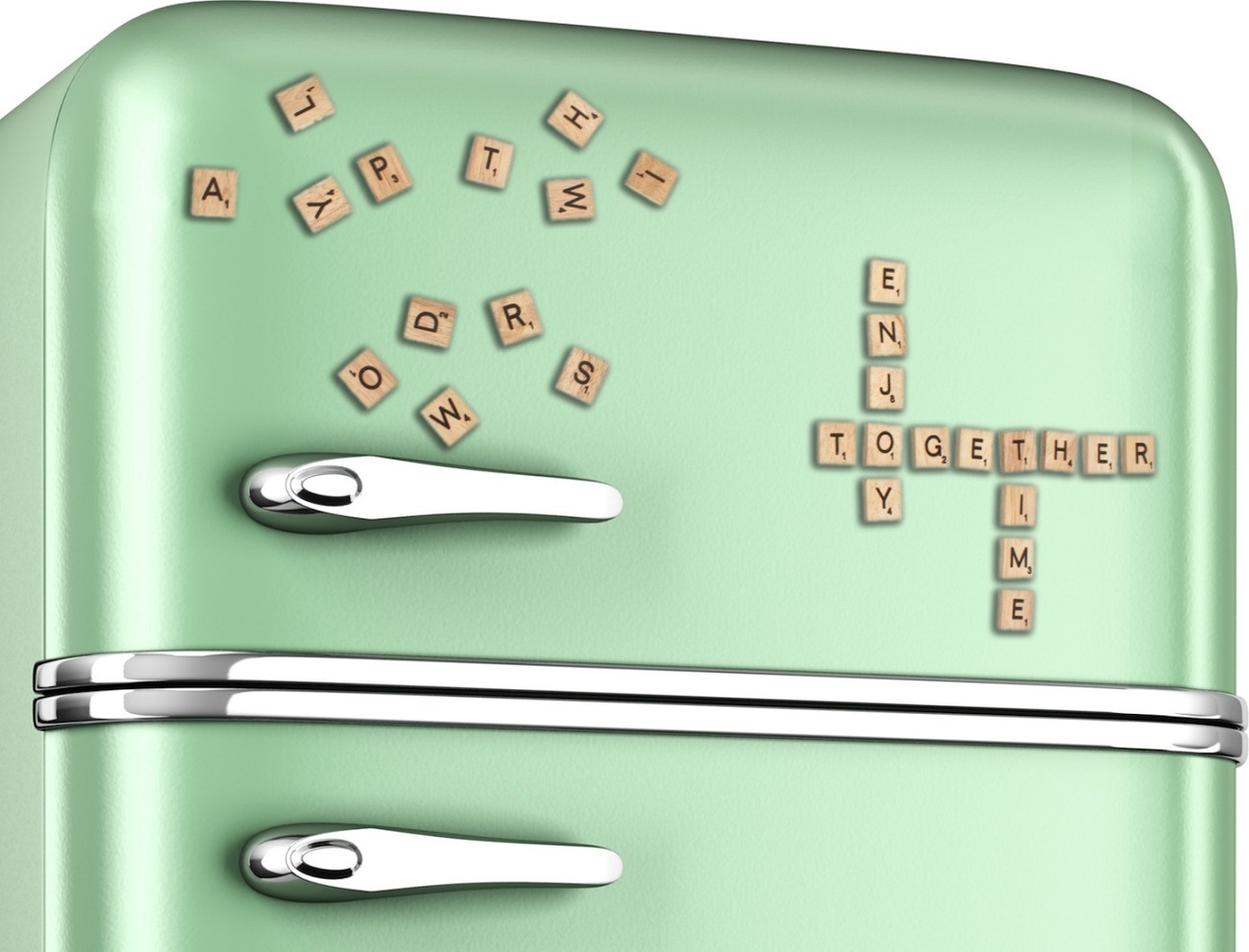 Scrabble Magnetic Refrigerator Tiles