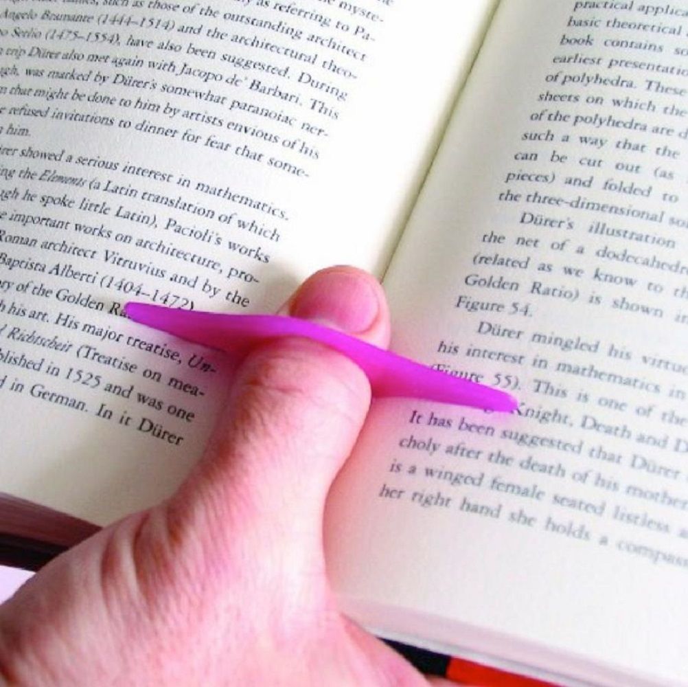 Book Page Holder and Bookmark by Thumb Thing