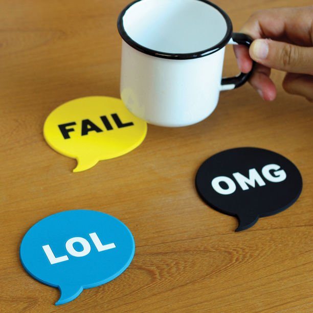 Chat Coasters From Meninos