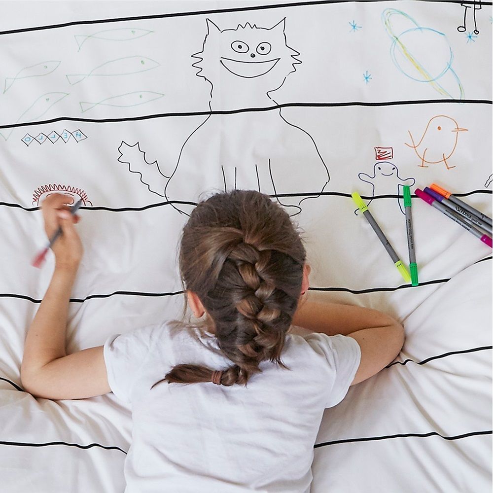 Doodle by Stitch Draw-On Wash-Off Duvet Covers
