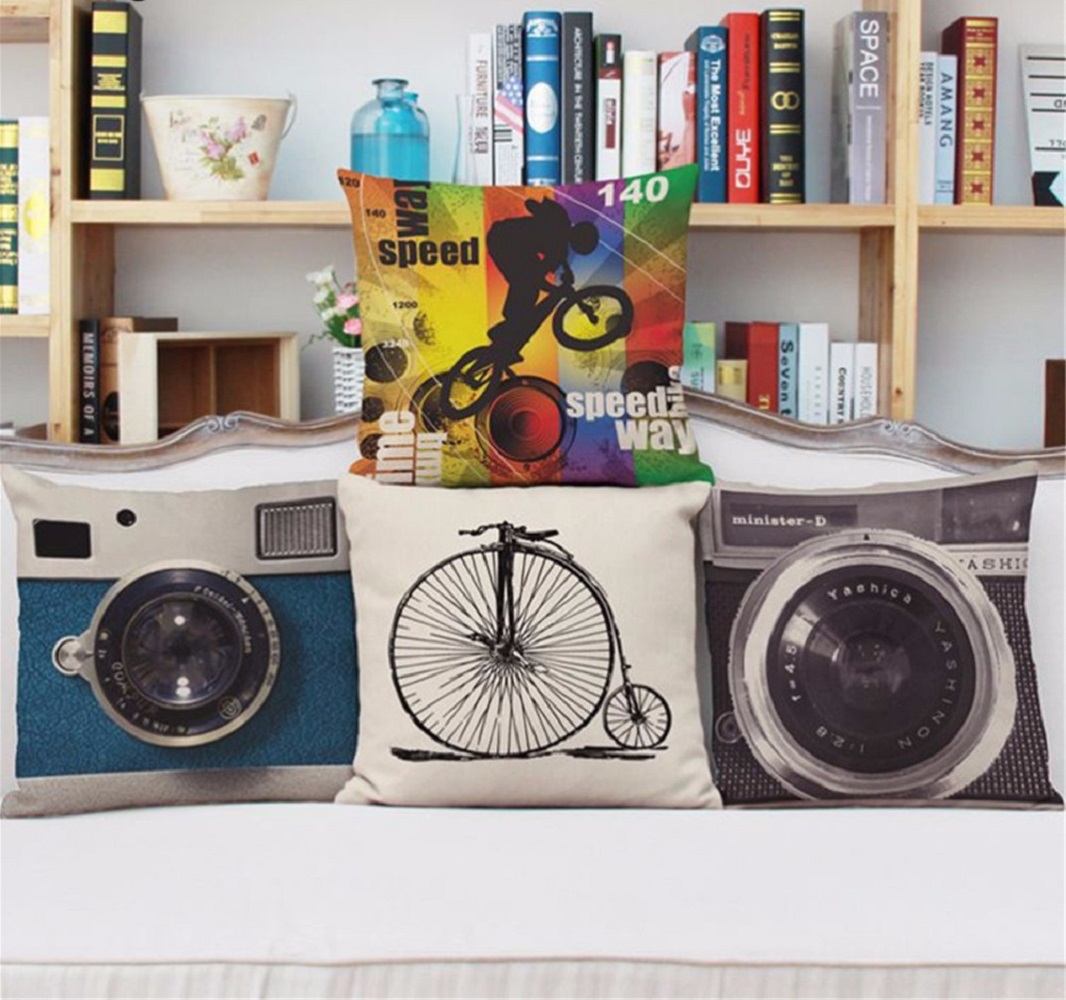 Vintage Camera Pillows by In The Seam