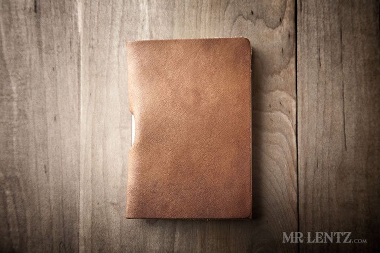 Mini Notebook Cover – Leather Cover and Pen by Mr. Lentz