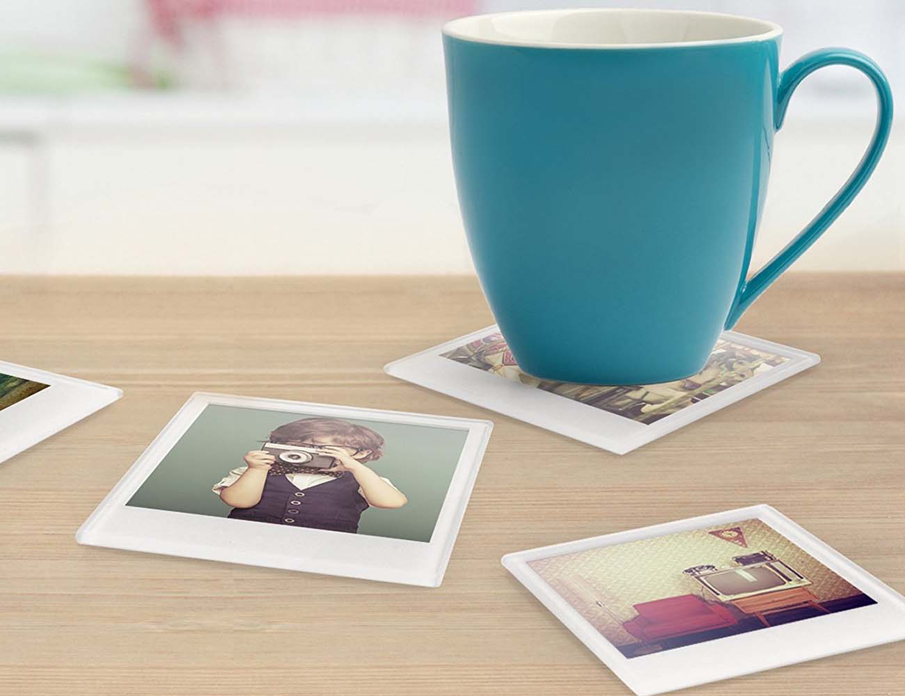 Instant Photo Coasters – With Provision to Insert Your Photos