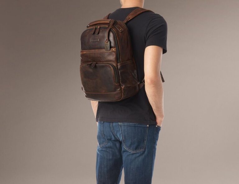 Leather Bag Frye Men's Logan Backpack Men's Logan Antique Pull Up Backpack  By Frye Key Features, Price