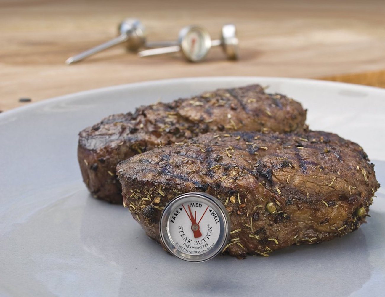 Reusable Steak Button Thermometers by Charcoal Companion