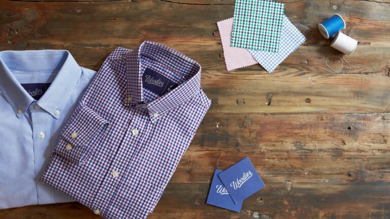 Woodies custom-tailored shirts have a performance-focused design that wicks moisture