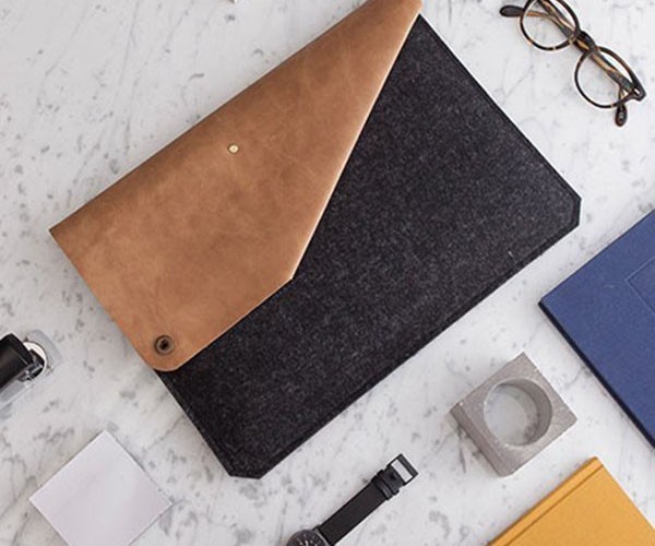 Leather & Felt MacBook Air Sleeve by Alexej Nagel