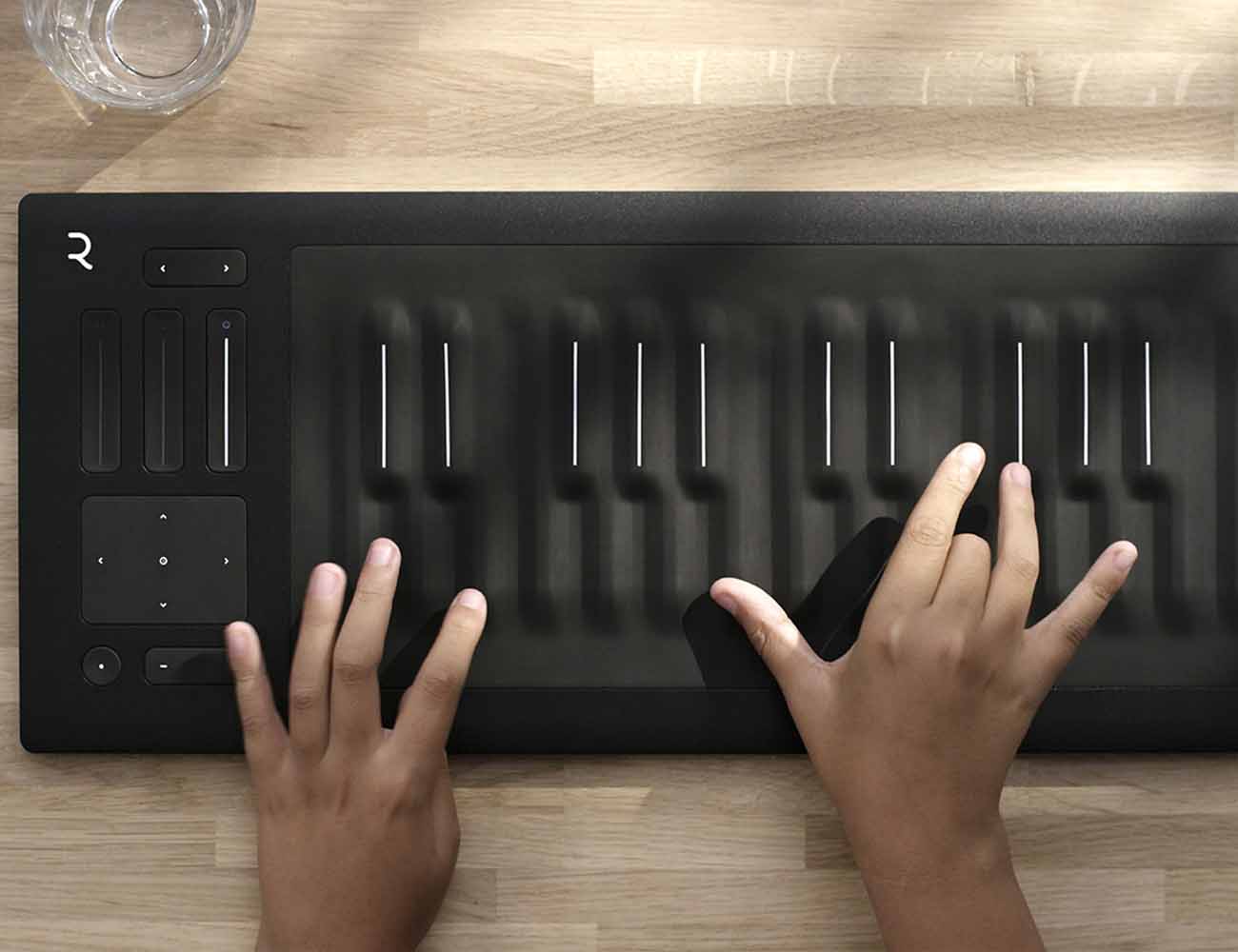 ROLI Seaboard Rise MIDI Controller has a pressuresensitive design