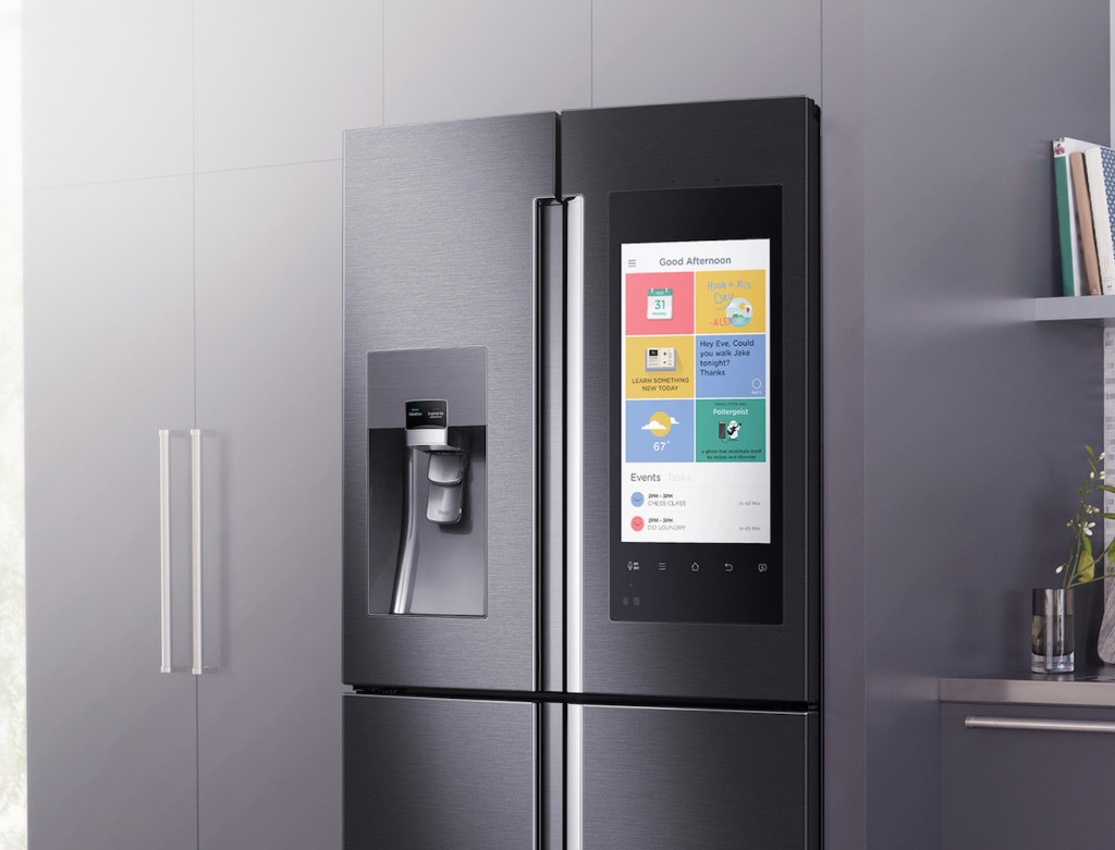 Give your family an easy to use central food unit with the Samsung Family Hub Smart Fridge.