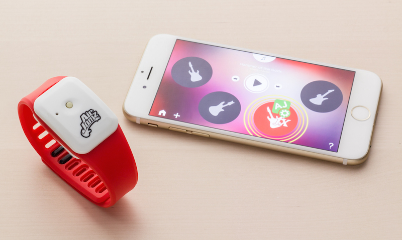 The AirJamz Wearable Wristband Gives Voice to Your Air Guitar