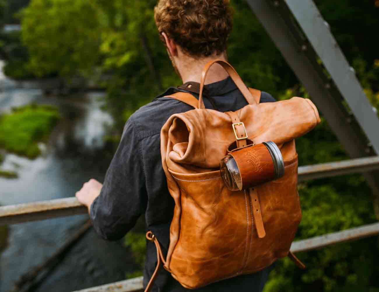 Leather Ruck Sack by Loyal Stricklin