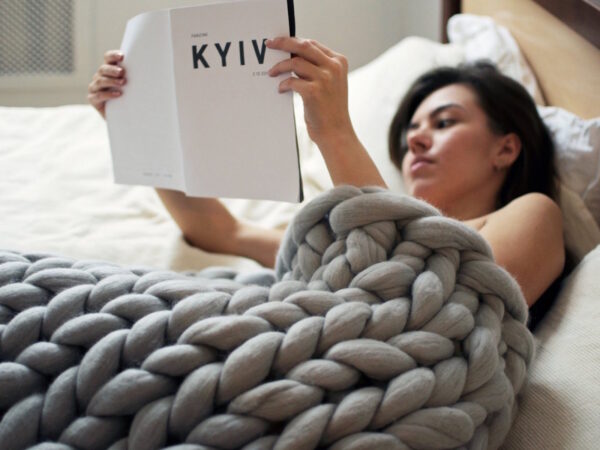 Grande Punto Merino Blanket by Ohhio