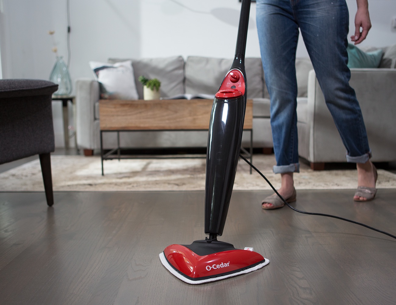 The O-Cedar Steam Mop Tackles Grime on Hard Floors and Carpet