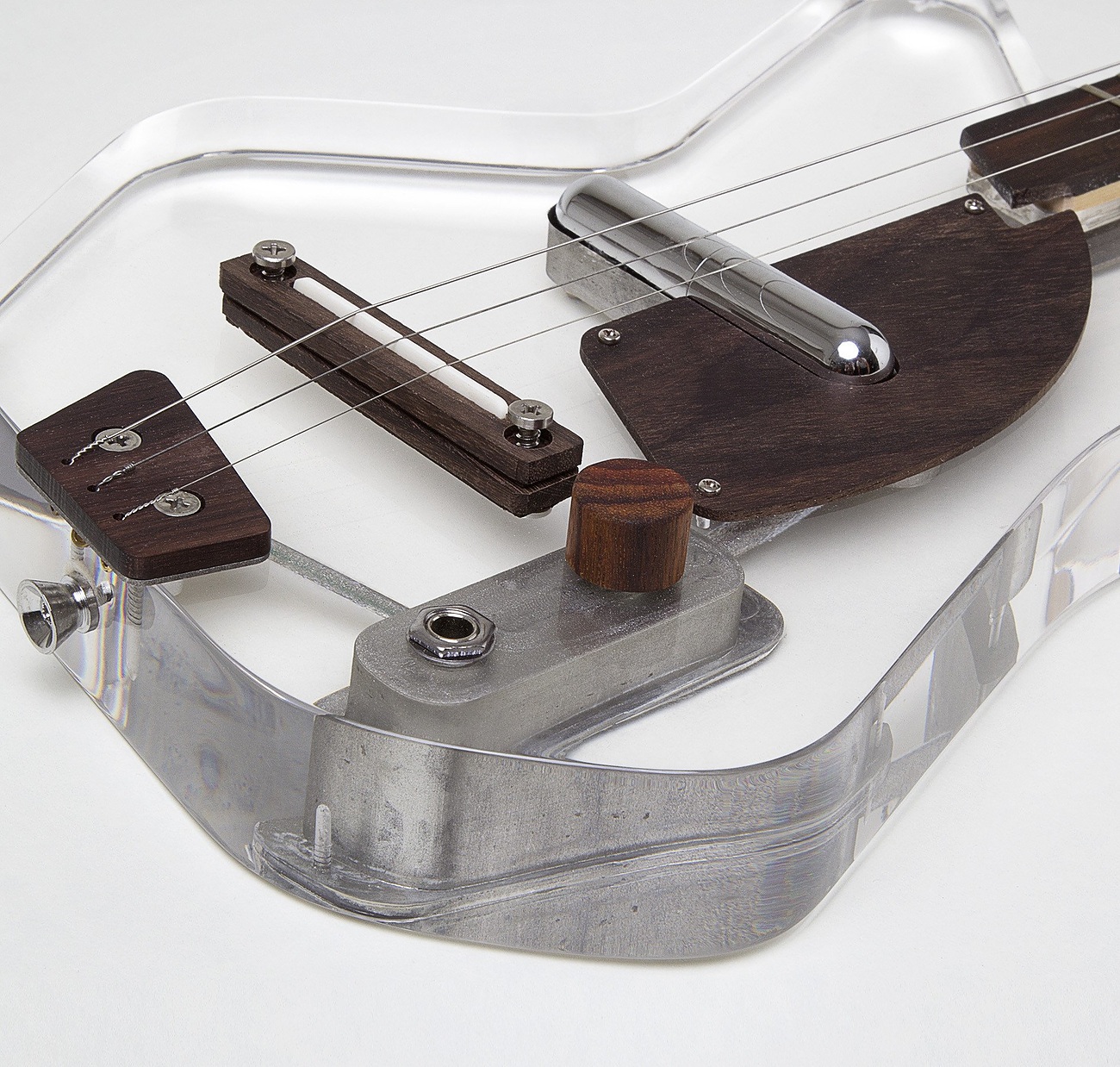 Lucite 3-String Electric Guitar by Loog