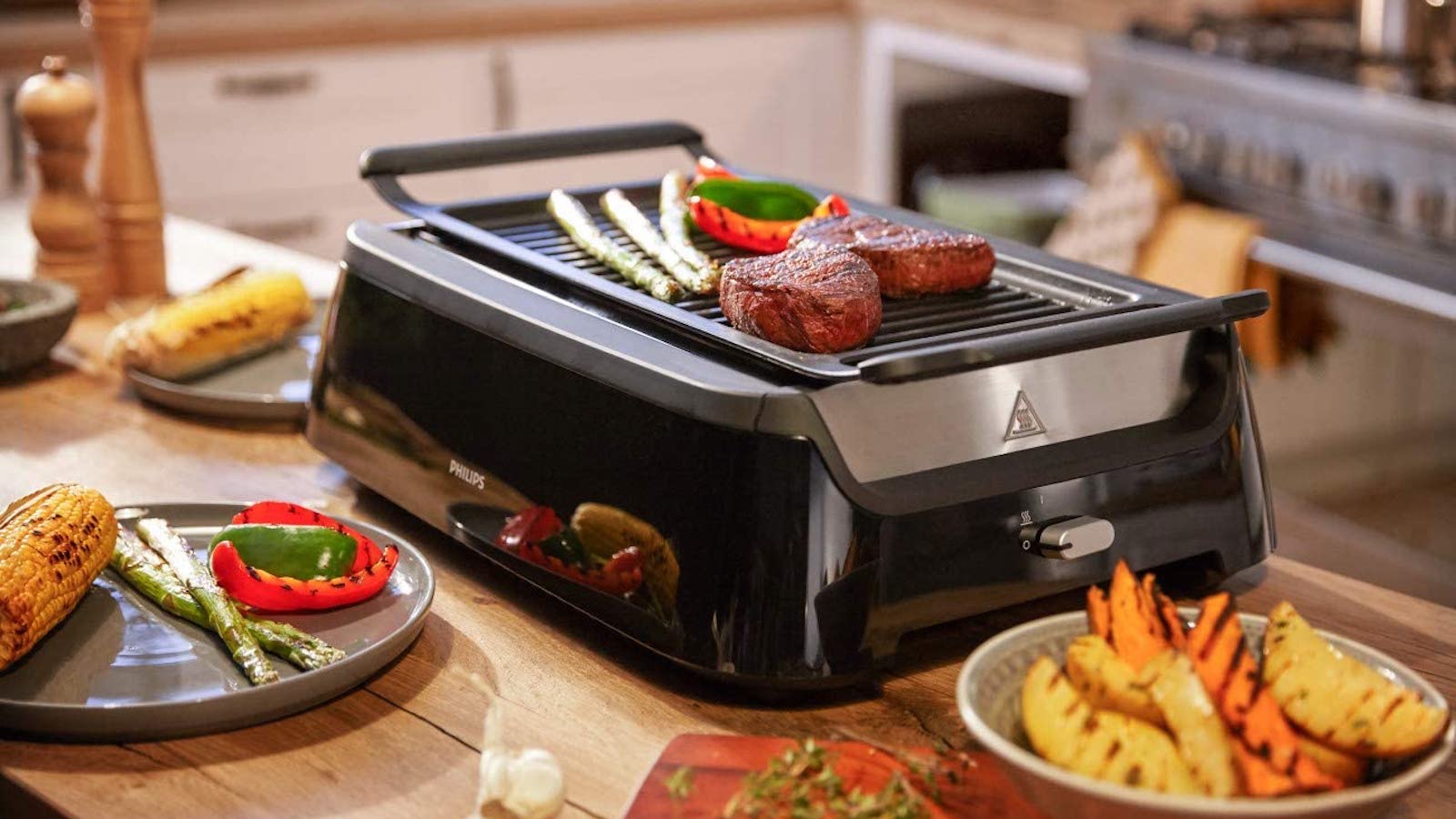 Philips Smoke-less Grill with Rotisserie Attachment