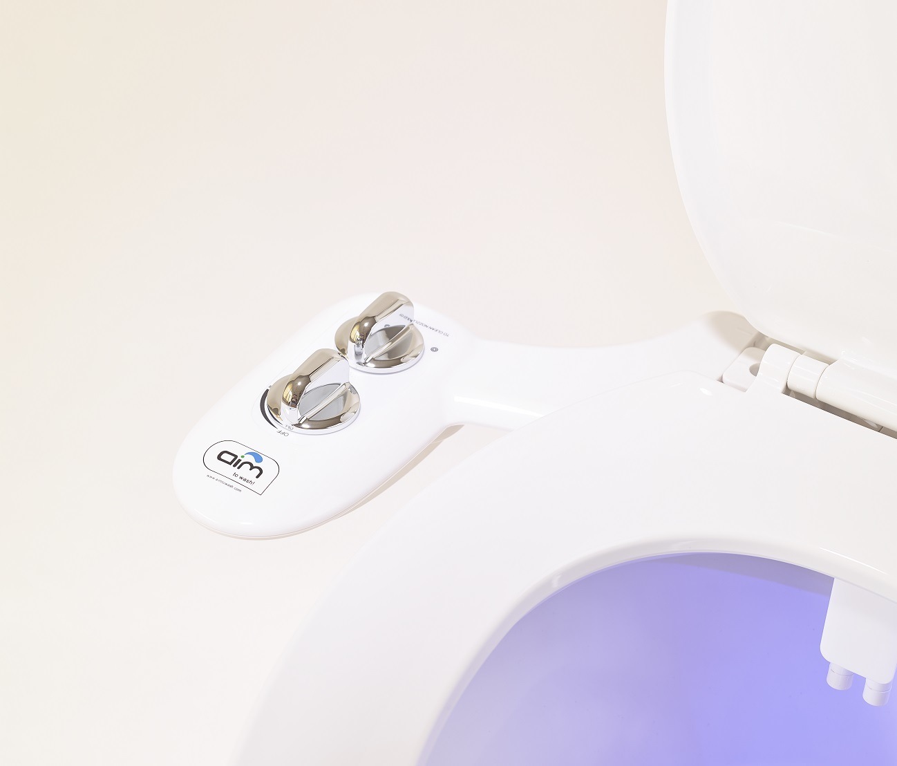 Aim to Wash! Self Cleaning Bidet Attachment With Night Light
