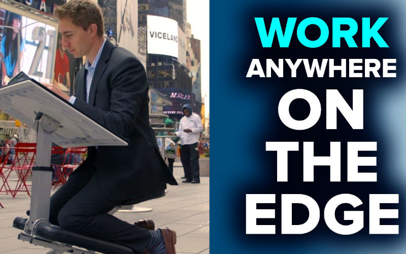 The Edge Desk Boosts Productivity With Its Super Portable Design