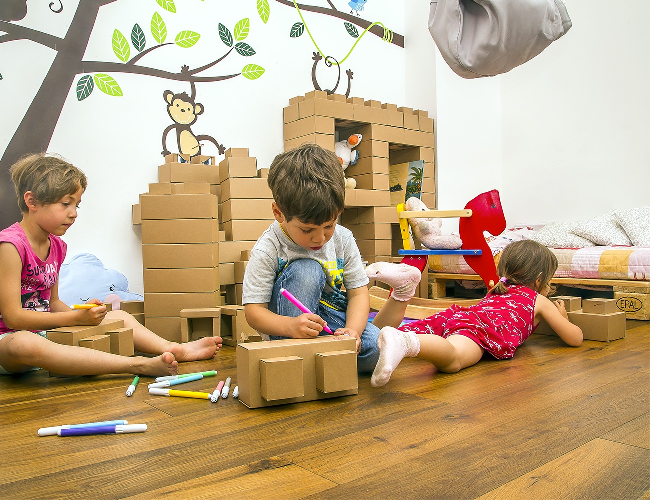 childrens cardboard bricks