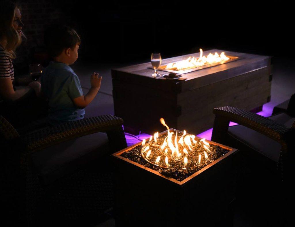 The Sound Reactive Fire Pit S To, How To Build A Linear Fire Pit