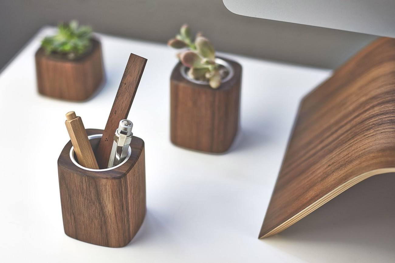 <em class="algolia-search-highlight">Grovemade</em> Wood Pen Cup brings sculptural organization to your everyday workspace