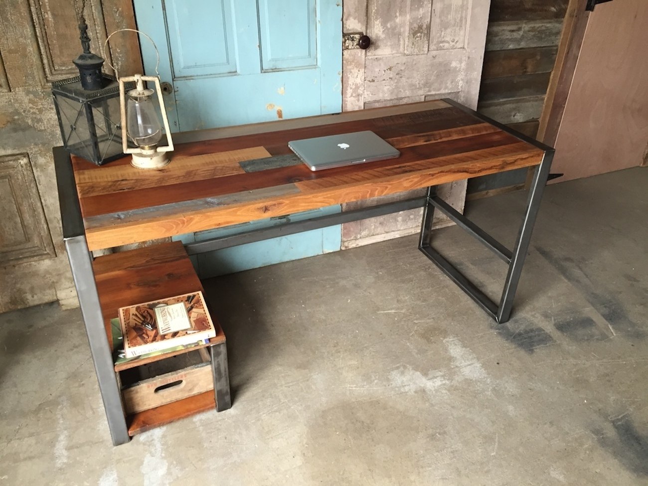 Reclaimed Wood Patchwork Desk