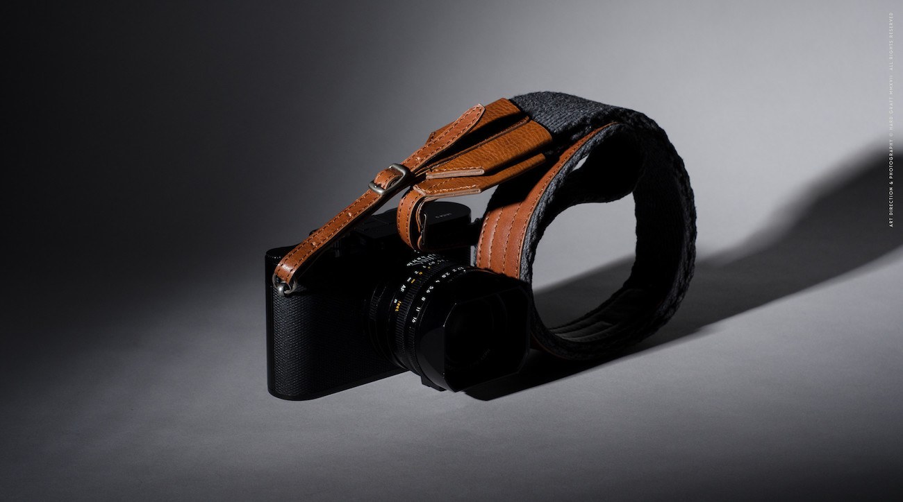 Contrast Leather Camera Strap