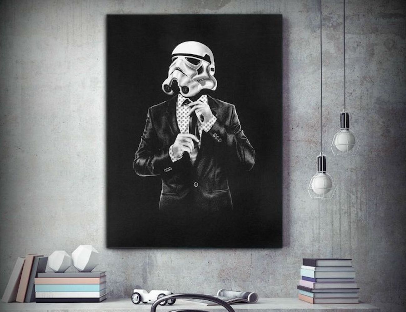 Classy Stormtrooper Suit and Tie Poster