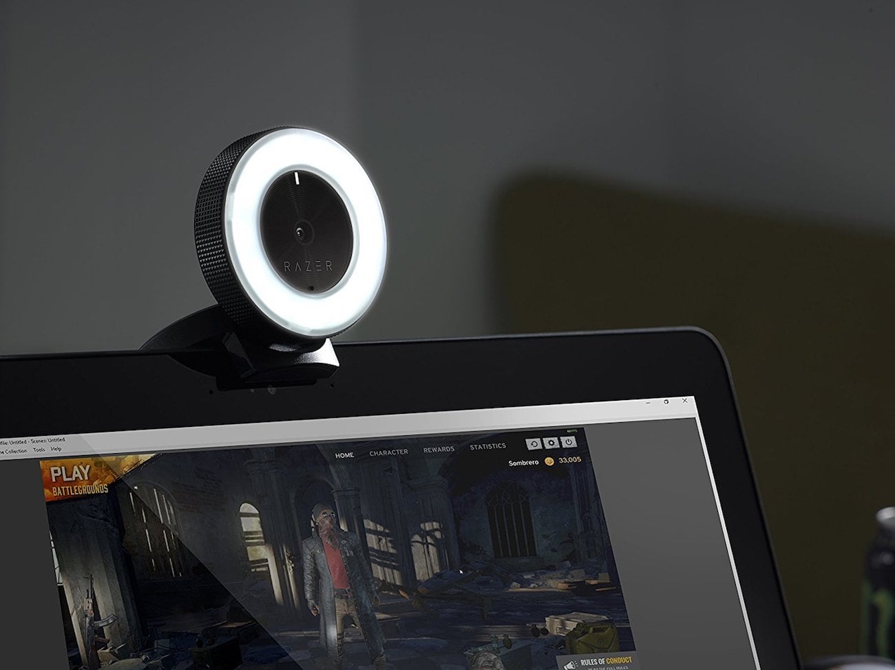 Razer Kiyo streaming webcam comes with a built-in ring light to make you look great