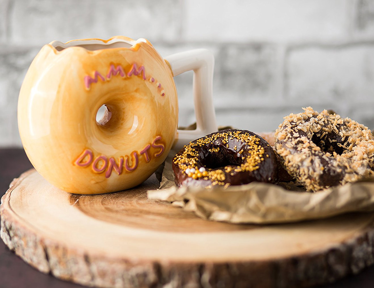 Ceramic Donut Style Coffee Mug