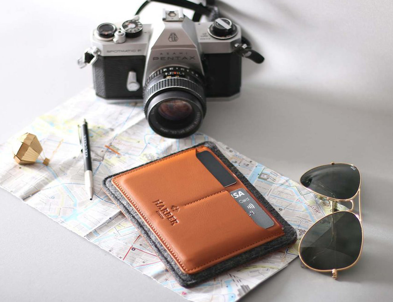 Harber London Flat Leather Passport Holder is one beautiful accessory