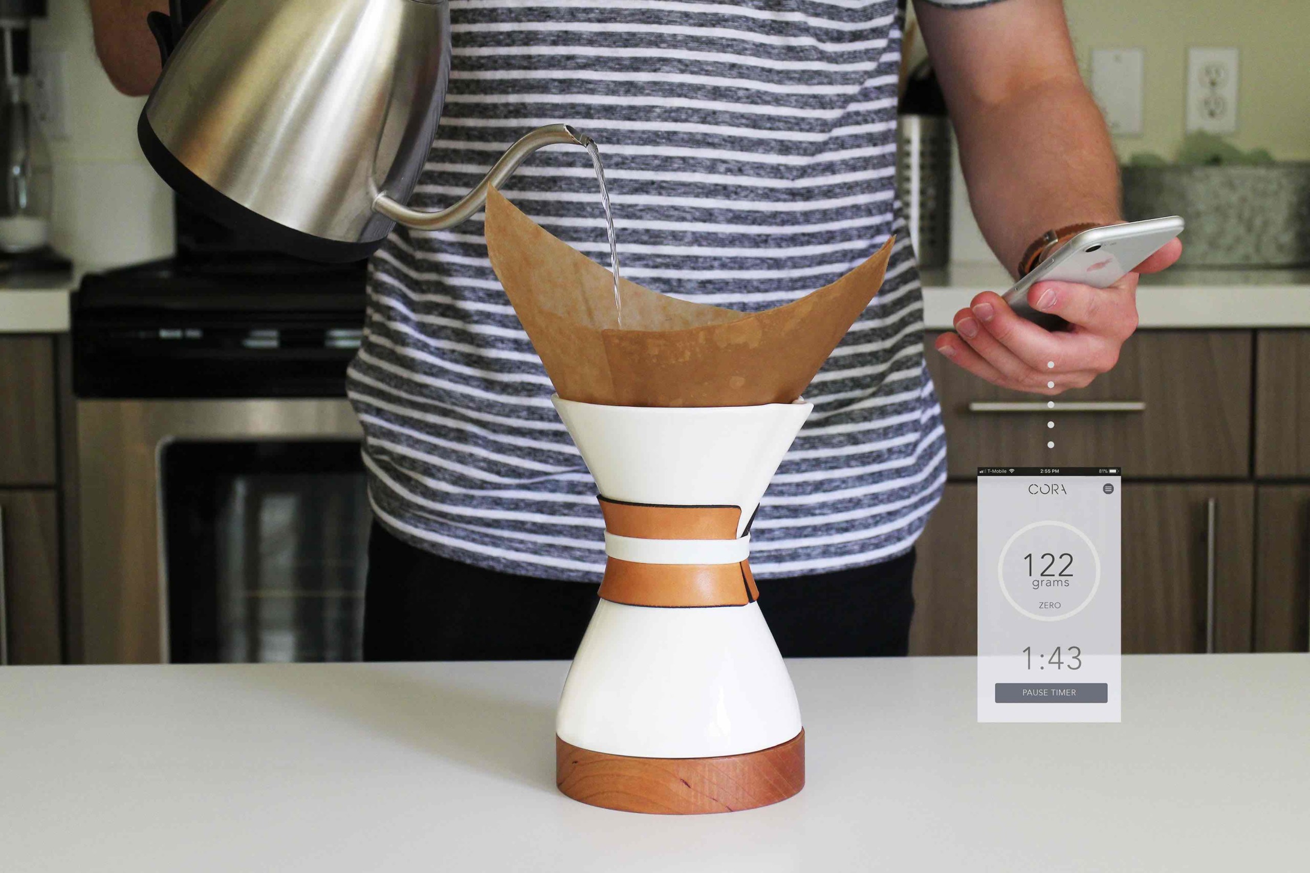 Cora Smart Pour-Over Coffee Brewer