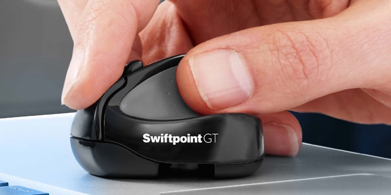 The Swiftpoint GT iPad mouse makes it easy to work on the move