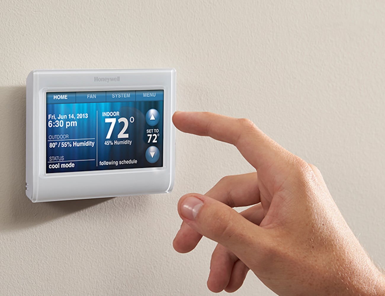 Honeywell Wi-Fi 9000 7-Day Programmable Thermostat » Gadget Flow