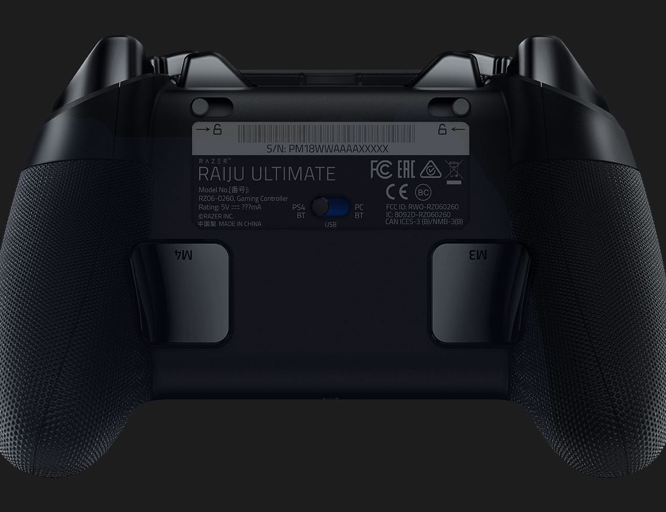 Razer Raiju Ultimate PS4/PC・USB/無線・背面ボタン Razer Raiju Ultimate PS4/PC・USB/無線・背面ボタン
