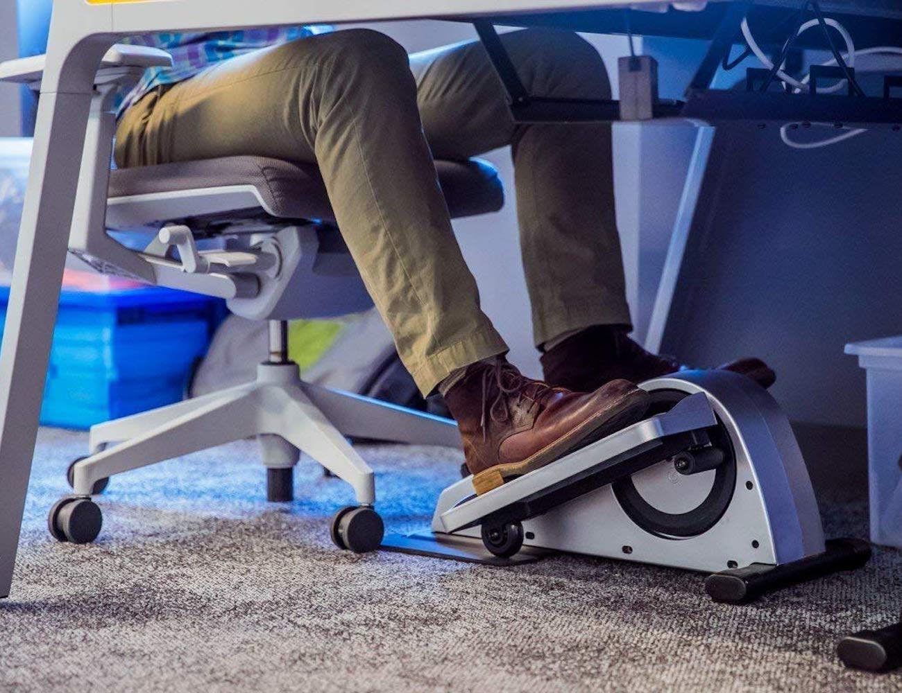 Cubii Pro under-desk elliptical helps you easily exercise while you sit at your desk