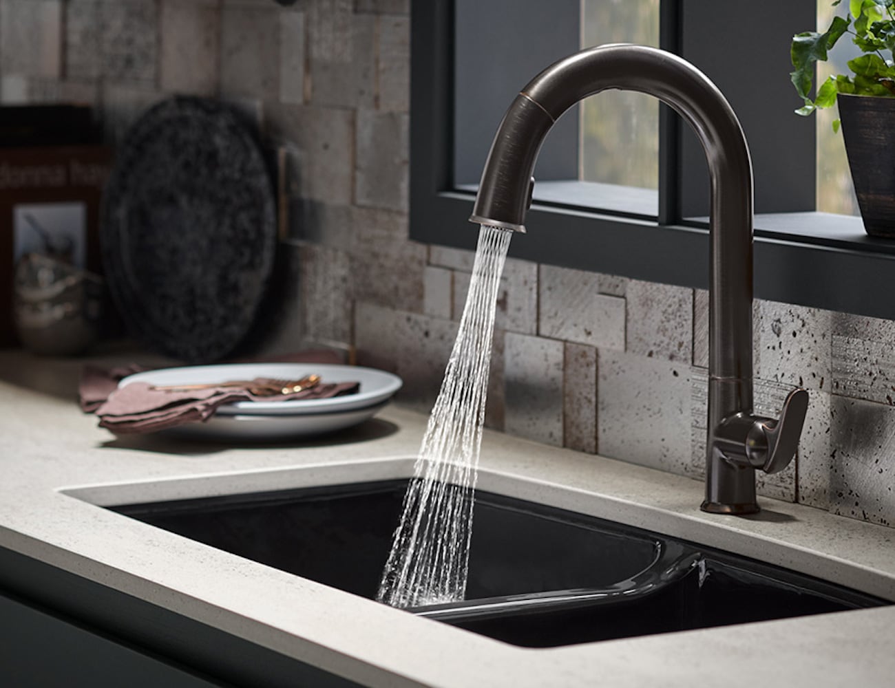 Kohler Konnect Sensate Smart Kitchen Sink Faucet Can Be Activated With Your Voice
