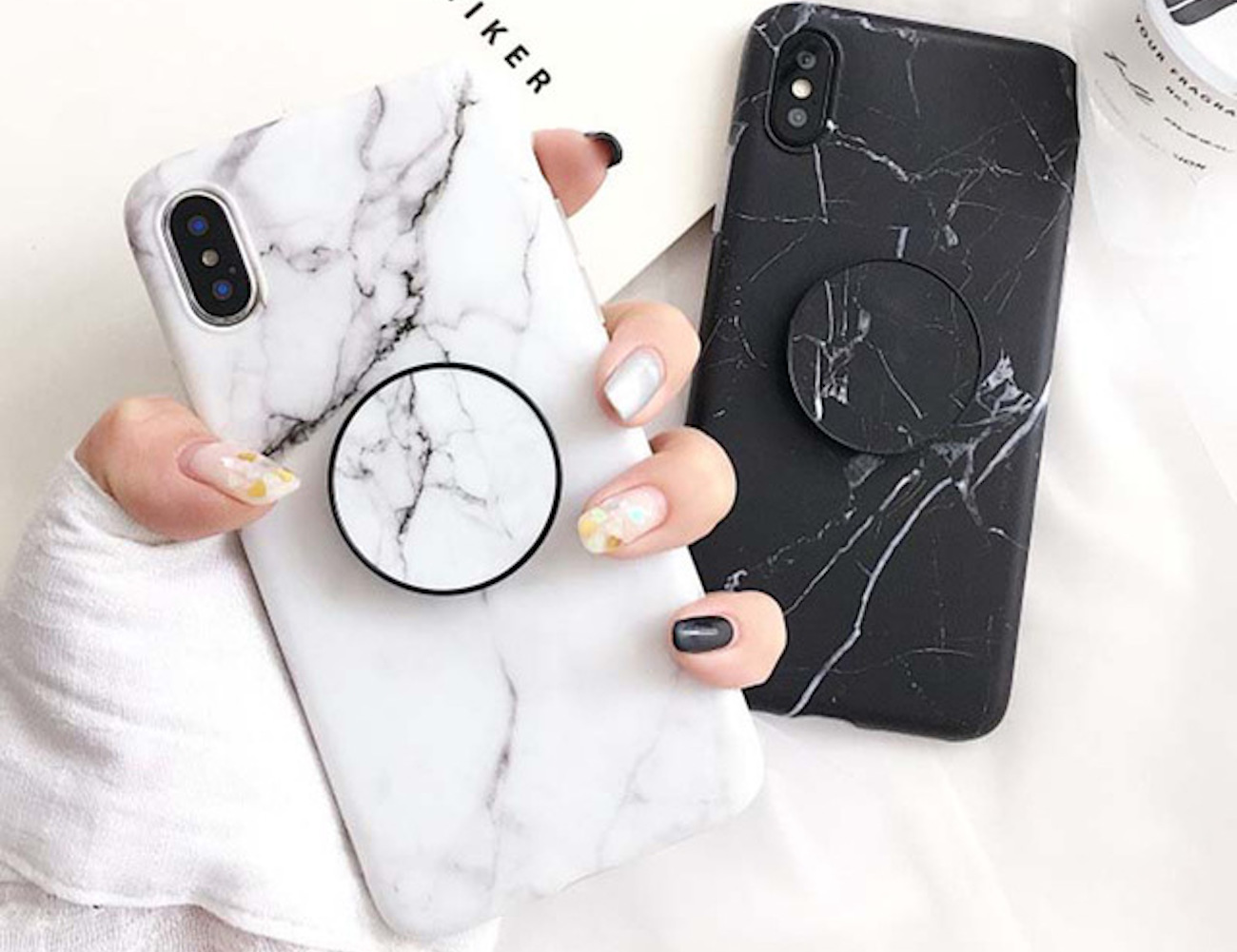 Marble Pattern Kickstand iPhone Case