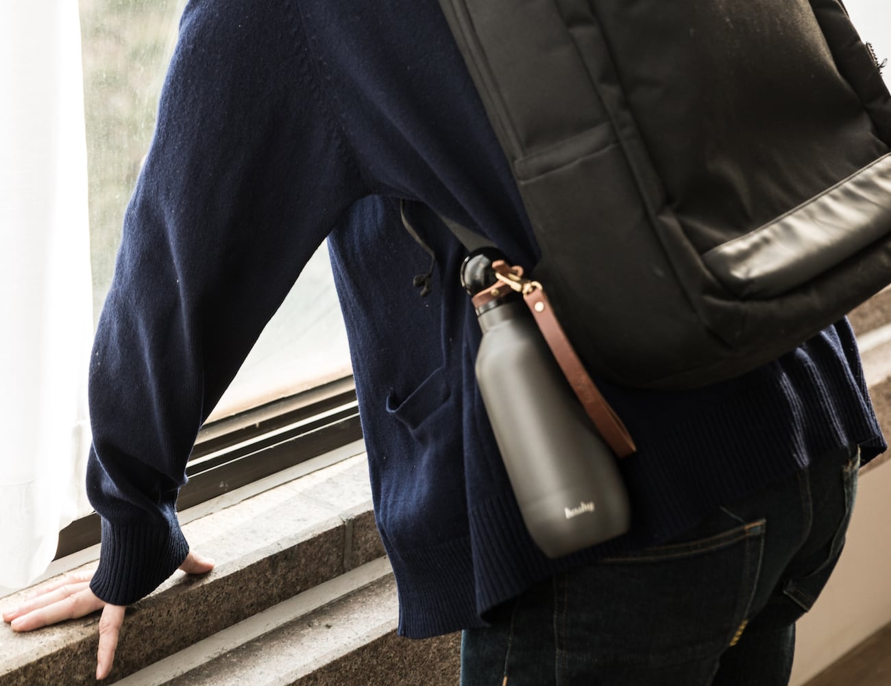 Hashy is a fashionable water bottle that maintains temperature