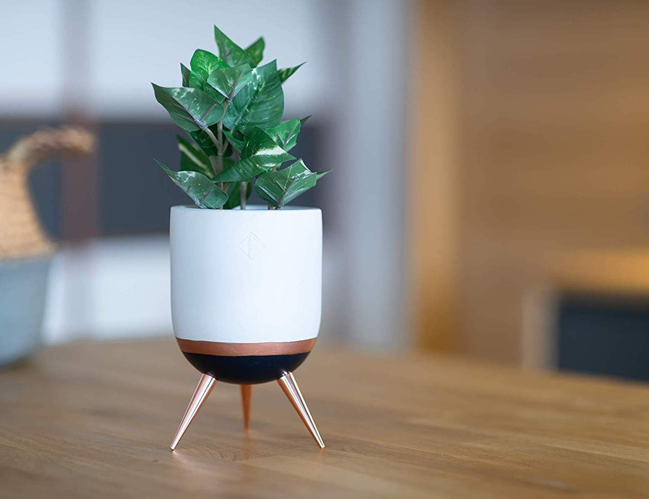 PERNER Tri-Legged Ceramic Flower Pot adds greenery to your space