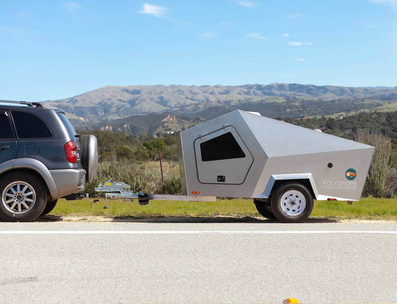 Polydrops Trailer Traveling Camper is your own space for trips