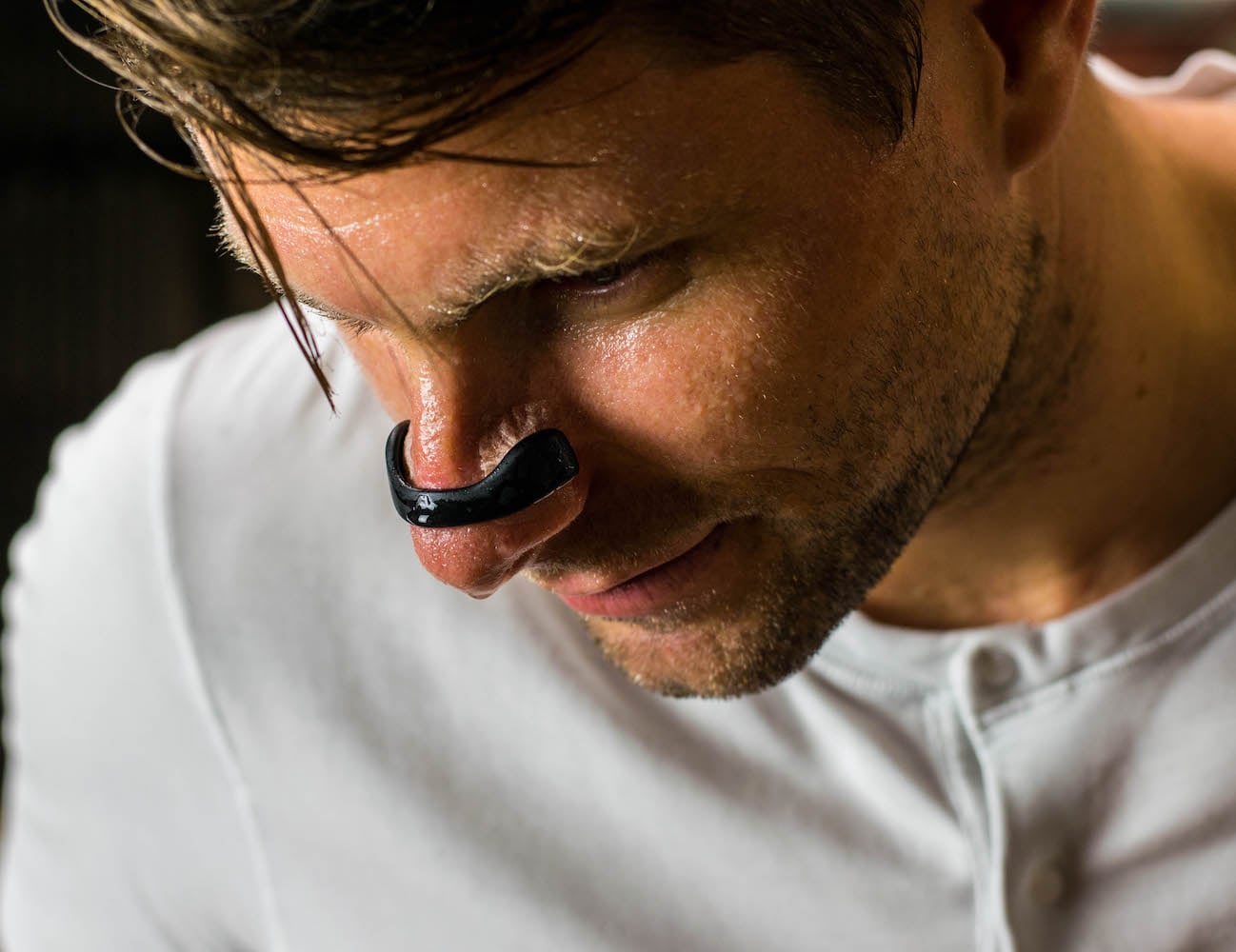 Intake Breathing Magnetic Nasal Band helps you breathe deeply during activity