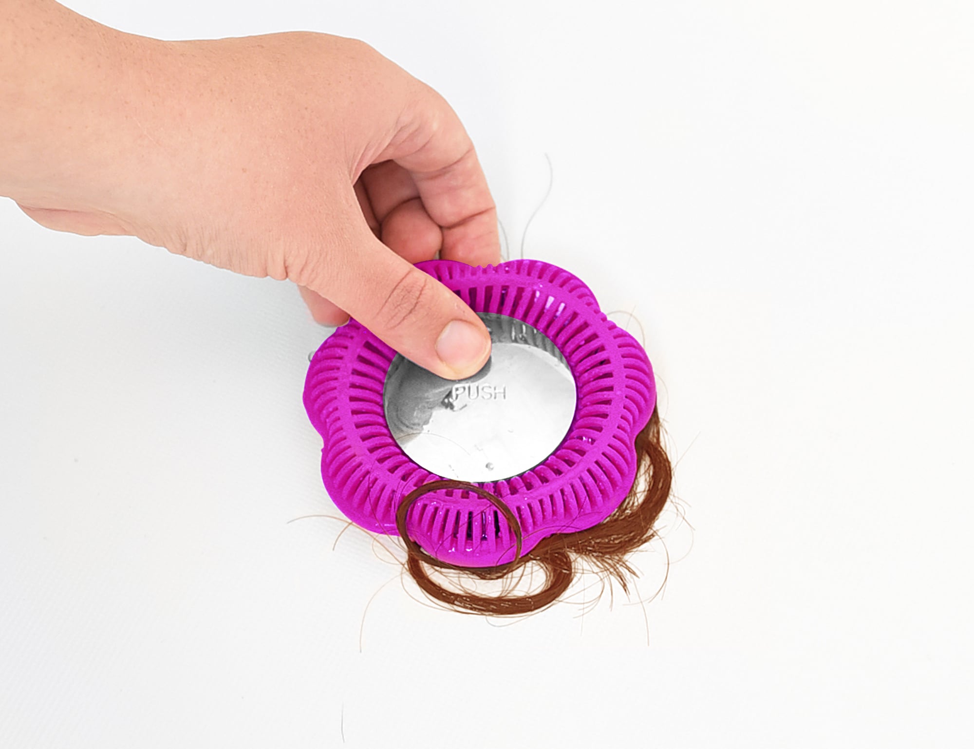 This bathtub hair catcher won't let a single piece of hair enter your drain