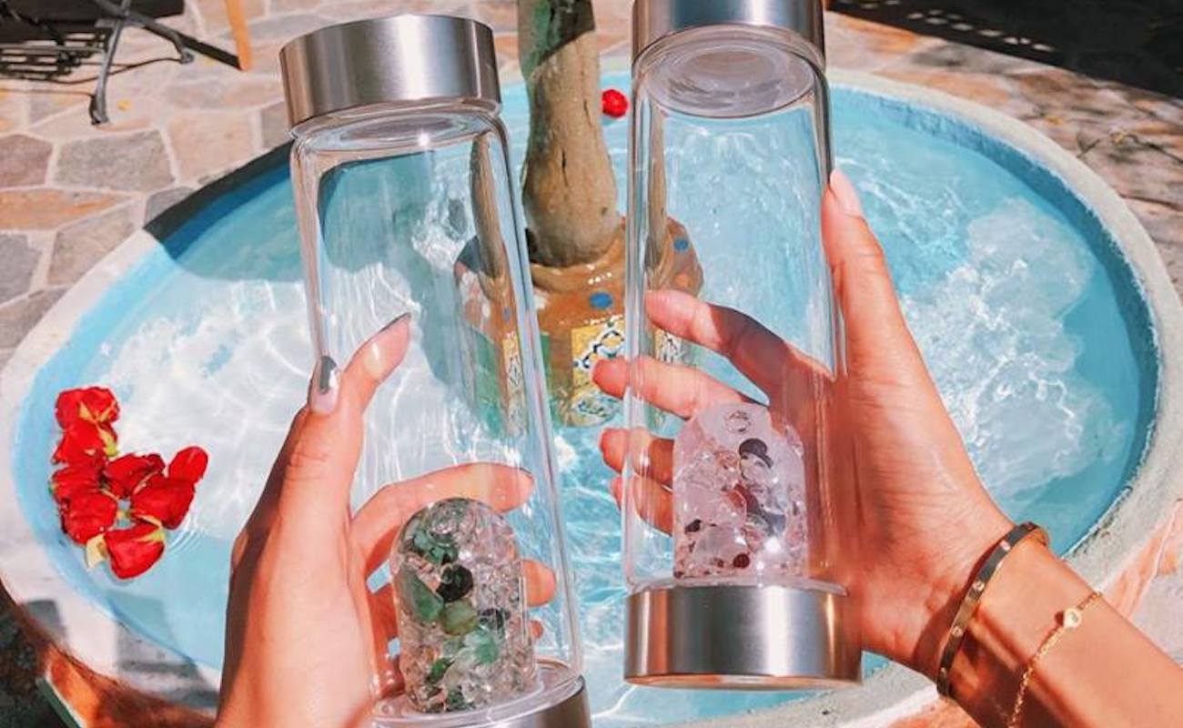These beauty and wellness bottles harness the power of crystals