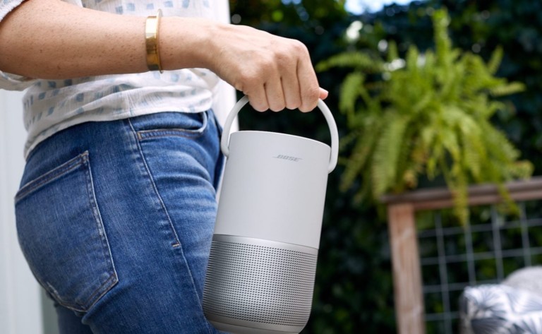 Bose Portable Smart Speaker provides 360º sound in a compact, lightweight 2.3-pound body