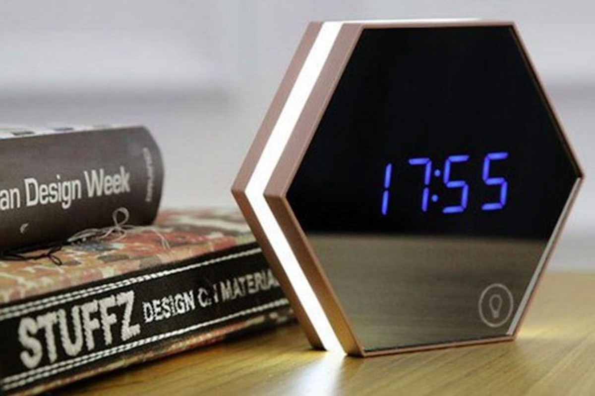 This Mirror Alarm Clock Combines Four MustHave Functions in One