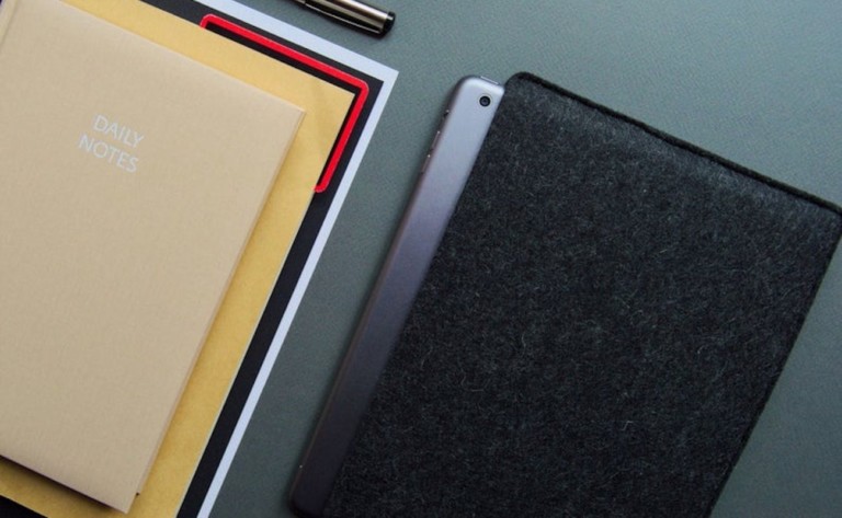 iPad Sleeve Wool Felt Case provides a cozy little home for your iPad